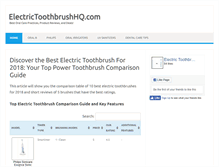 Tablet Screenshot of electrictoothbrushhq.com